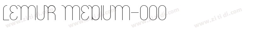 Lemur Medium字体转换
